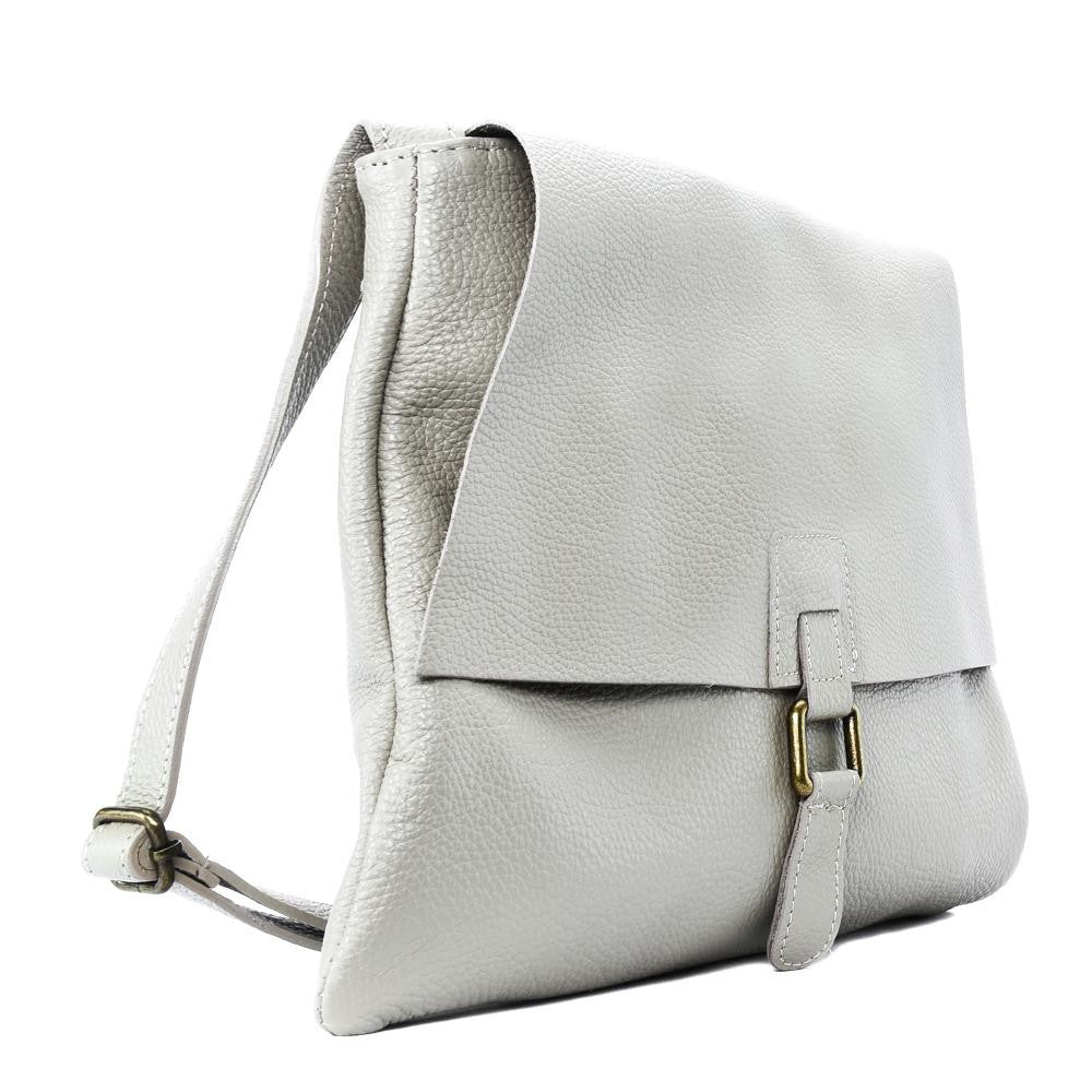 Sac bandoulière en cuir grainé COQUETTE Blanc