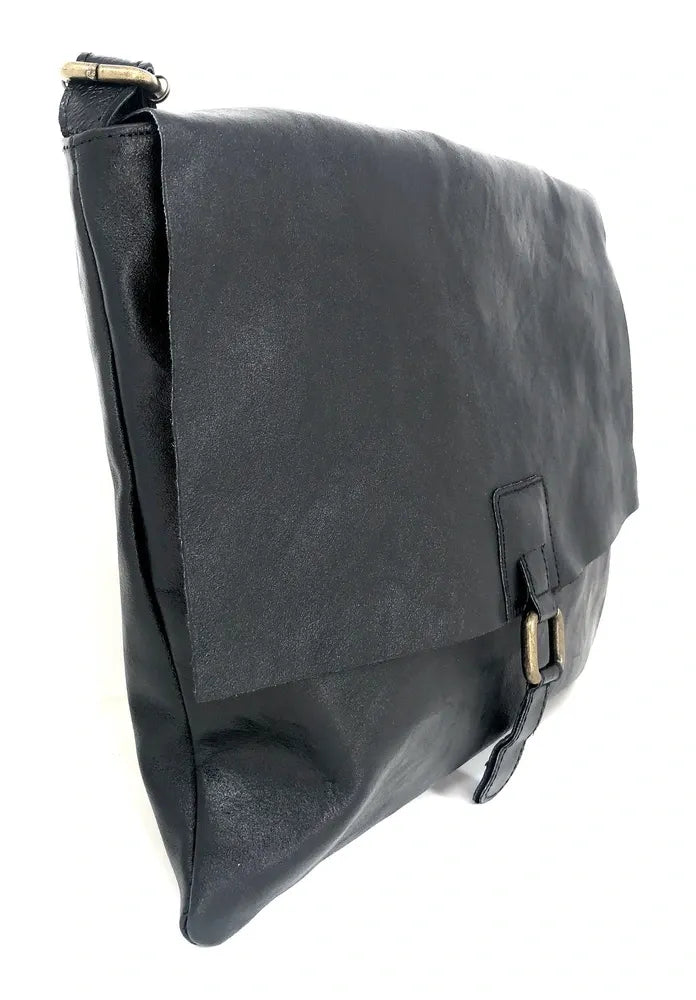 Sac bandoulière en cuir irisé COQUETTE GLOW Noir irisé