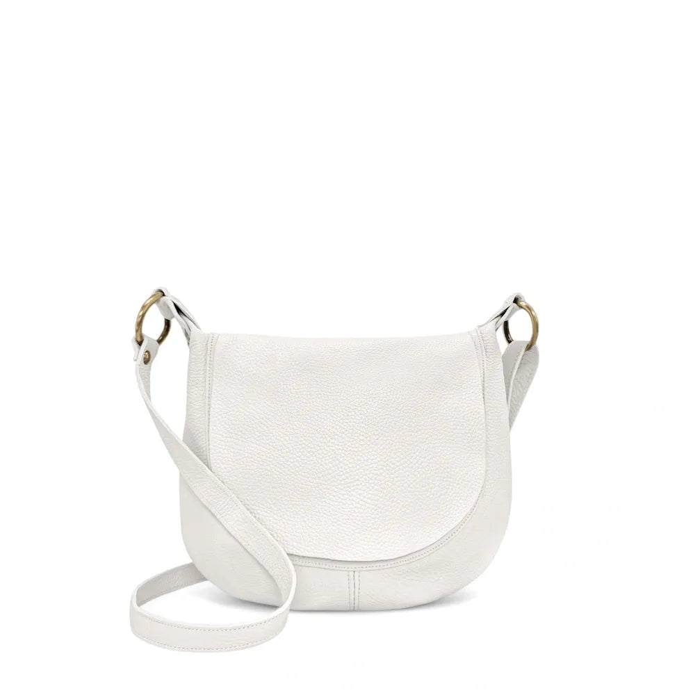 Sac bandoulière en cuir italien LITTLE CITIZEN Blanc