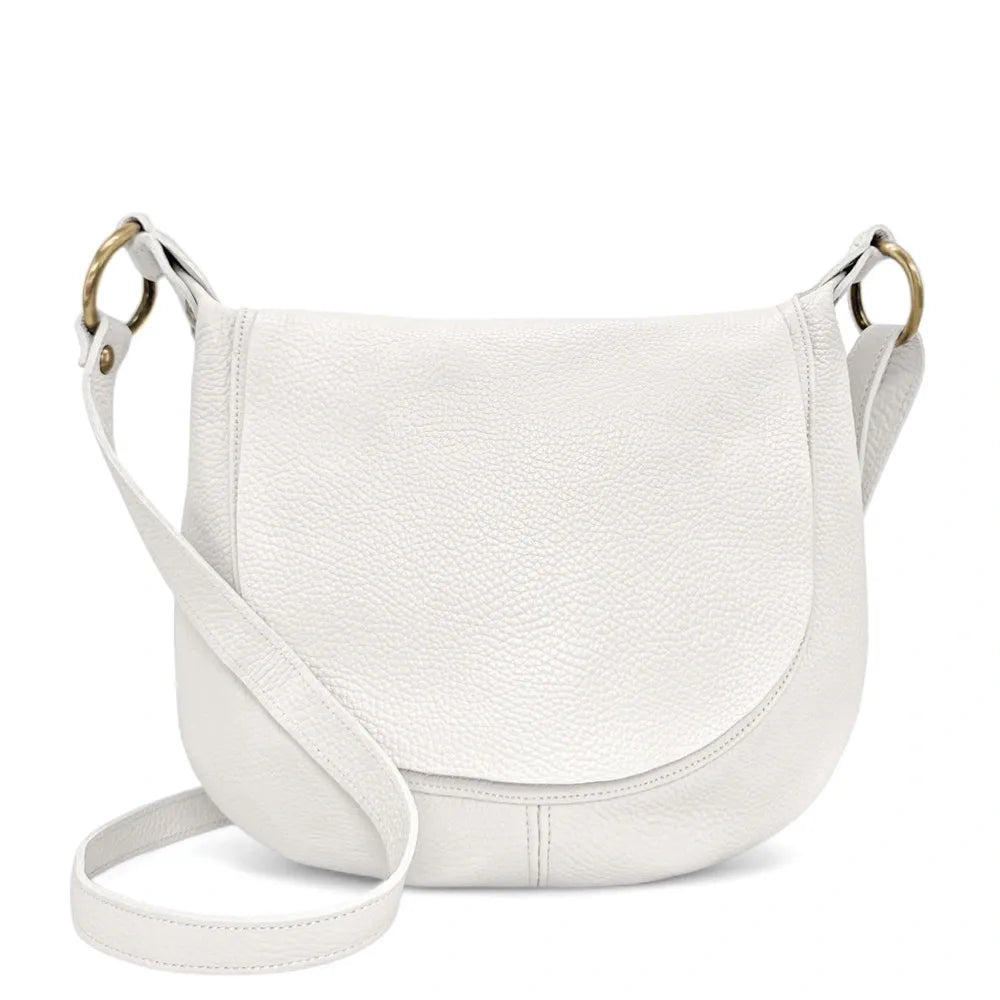Sac bandoulière en cuir italien LITTLE CITIZEN Blanc