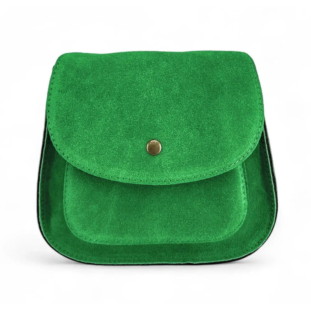 Sac bandoulière en croûte de cuir PACHUCA Vert anglais