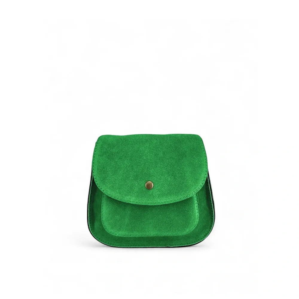 Sac bandoulière en croûte de cuir PACHUCA Vert anglais