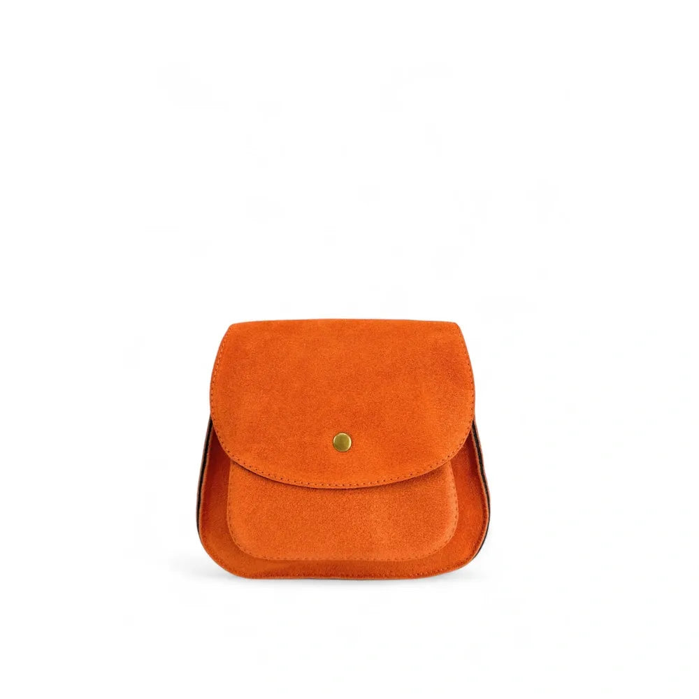 Sac bandoulière en croûte de cuir PACHUCA Orange