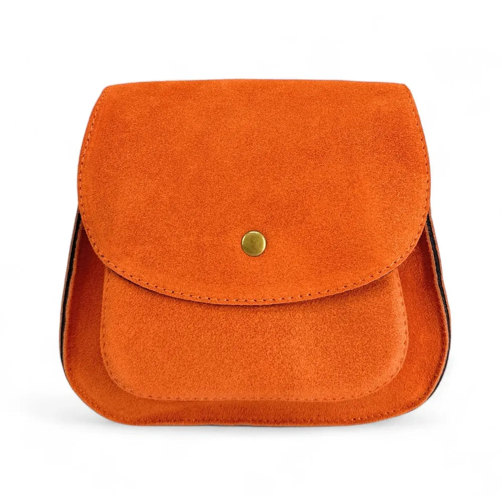 Sac bandoulière en croûte de cuir PACHUCA Orange
