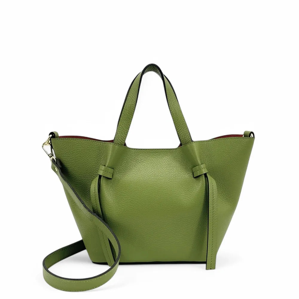 Sac cabas en cuir grainé LITTLE RUBY Avocat