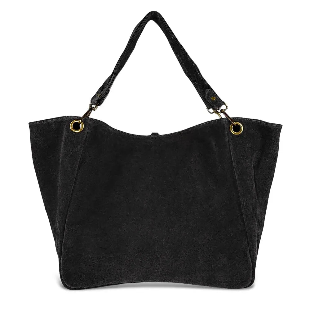 Sac cabas en croûte de cuir WOODLAND M81 Noir
