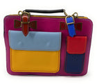 Satchel aus Glattleder PICADILLY CIRKUS Fuchsia-Rosa Mehrfarbig 17