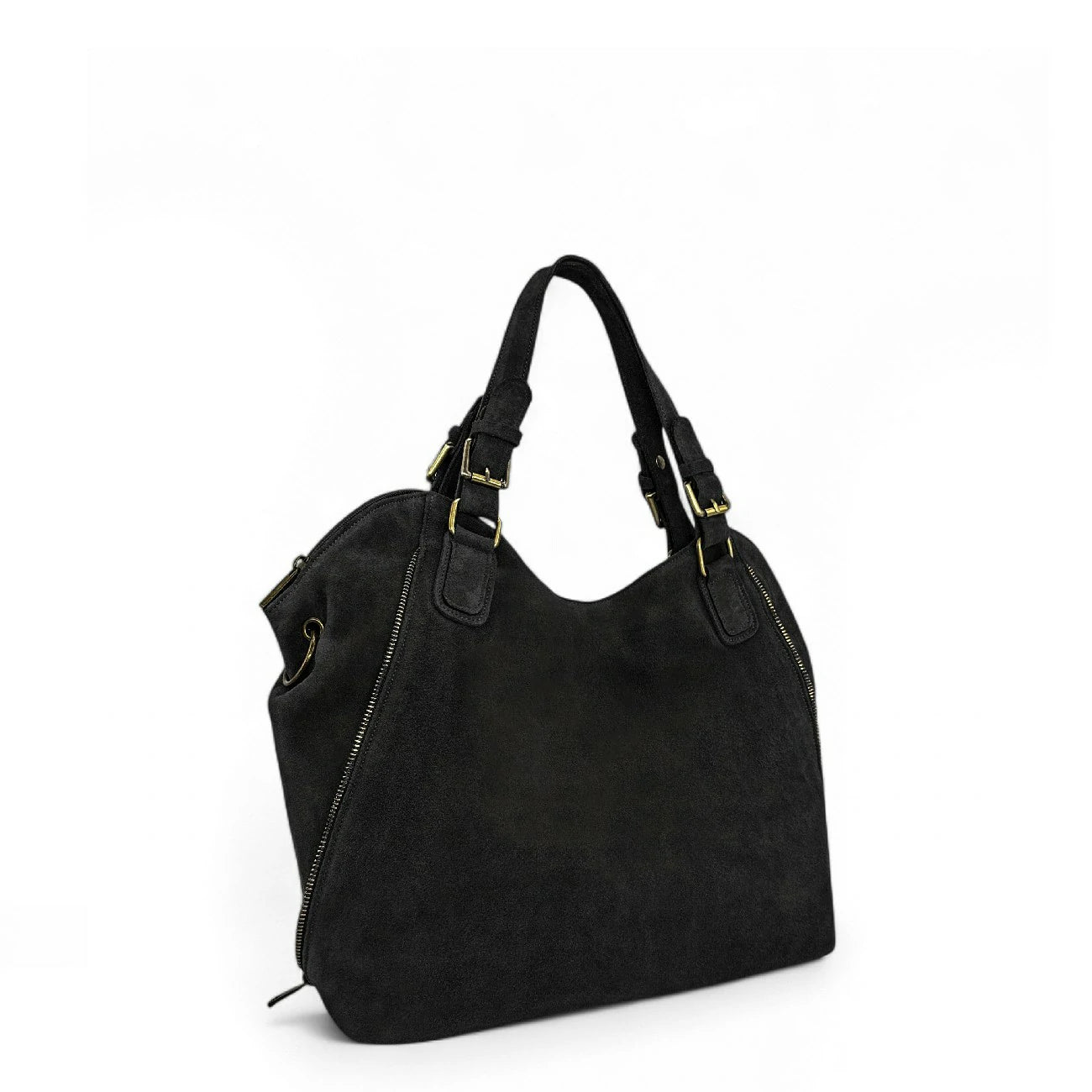 Bag cabas in Italian leather and canvas BALI Mole