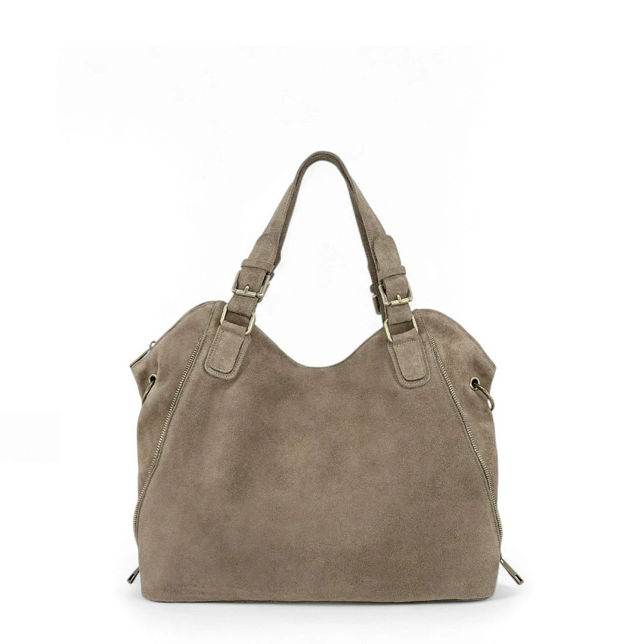 Bag cabas in Italian leather and canvas BALI Mole