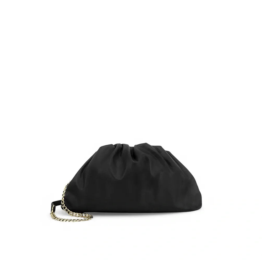 Sac pouch en cuir box-calf ATHALIE Noir