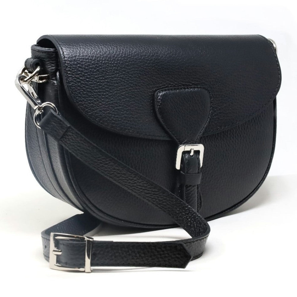 Sac trotteur en cuir grainé MASINA Noir
