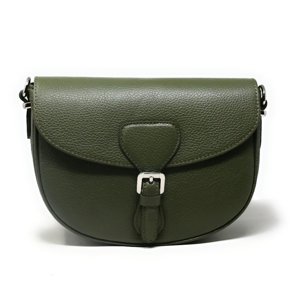 Sac trotteur en cuir grainé MASINA Kaki