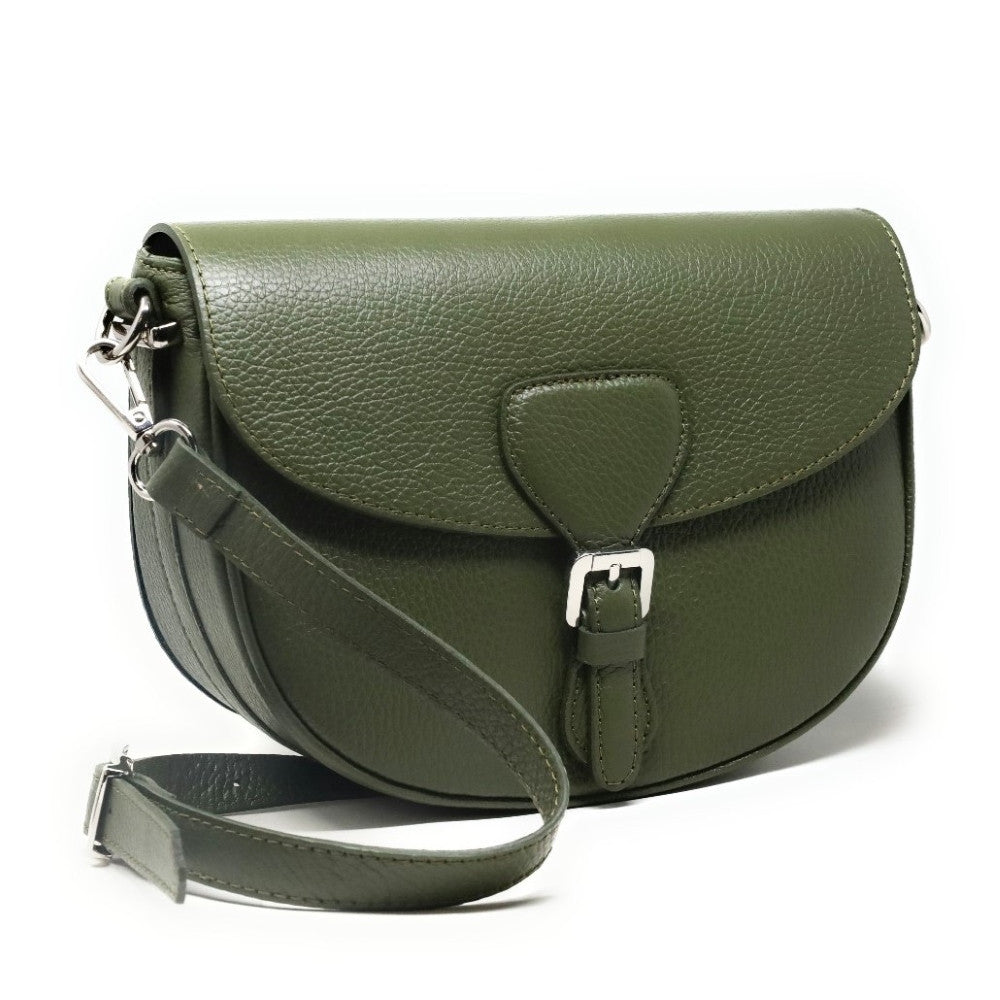 Sac trotteur en cuir grainé MASINA Kaki