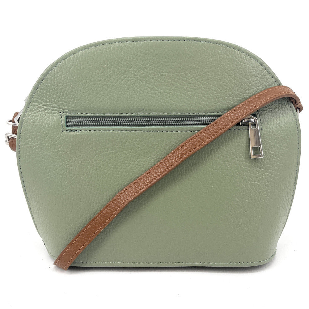Sac trotteur en cuir grainé NAAN Vert amande