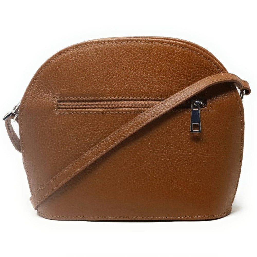 Sac trotteur en cuir grainé NAAN Camel
