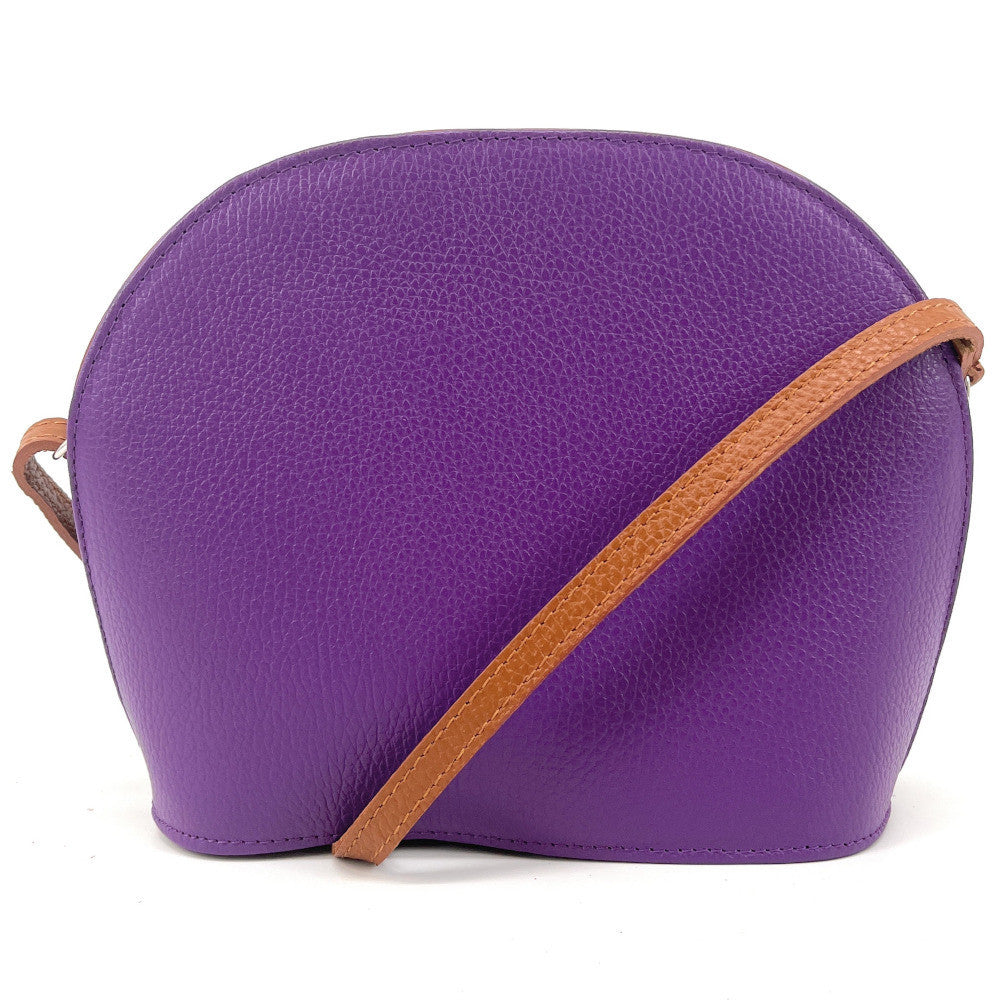 Sac trotteur en cuir grainé NAAN Violet