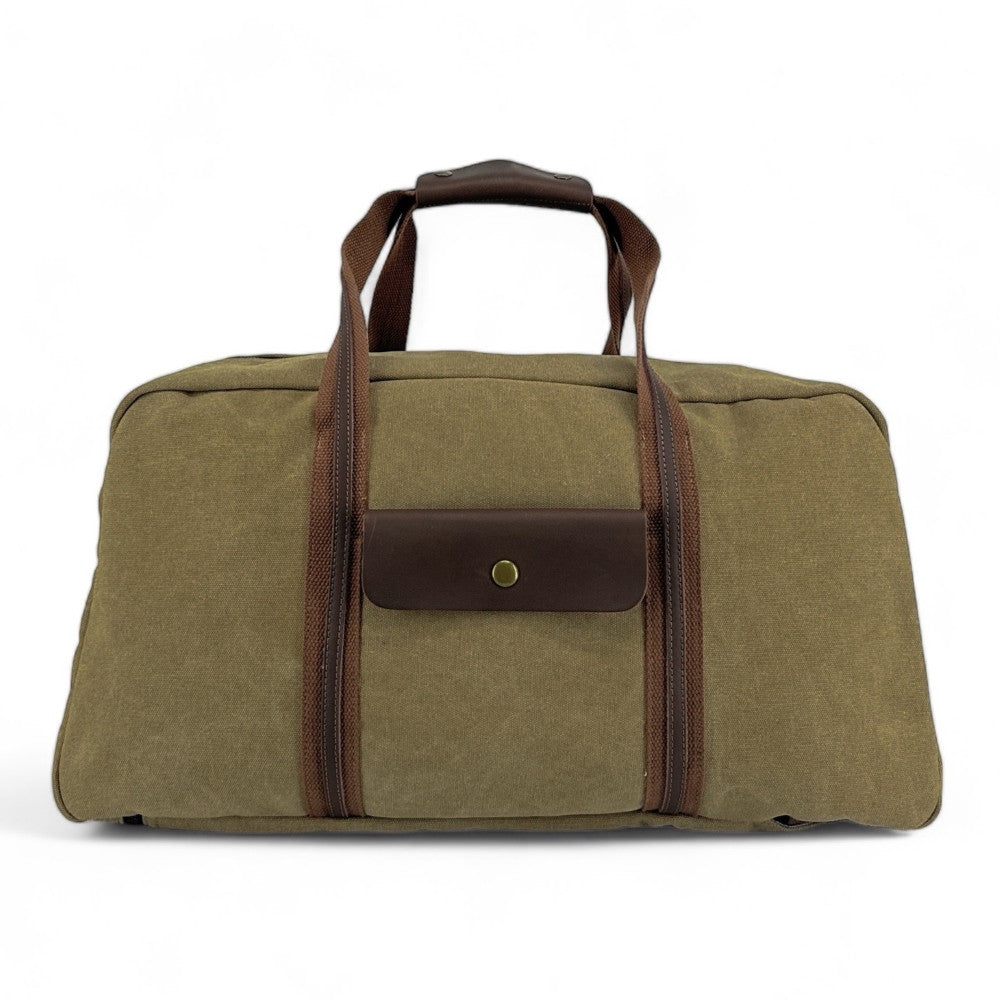 Sac week-end en toile et cuir PALAWAN Kaki