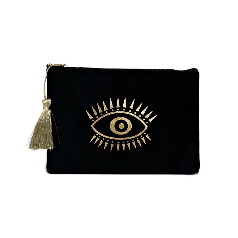 Trousse pochette en velours MATAKI VELOURS Noir