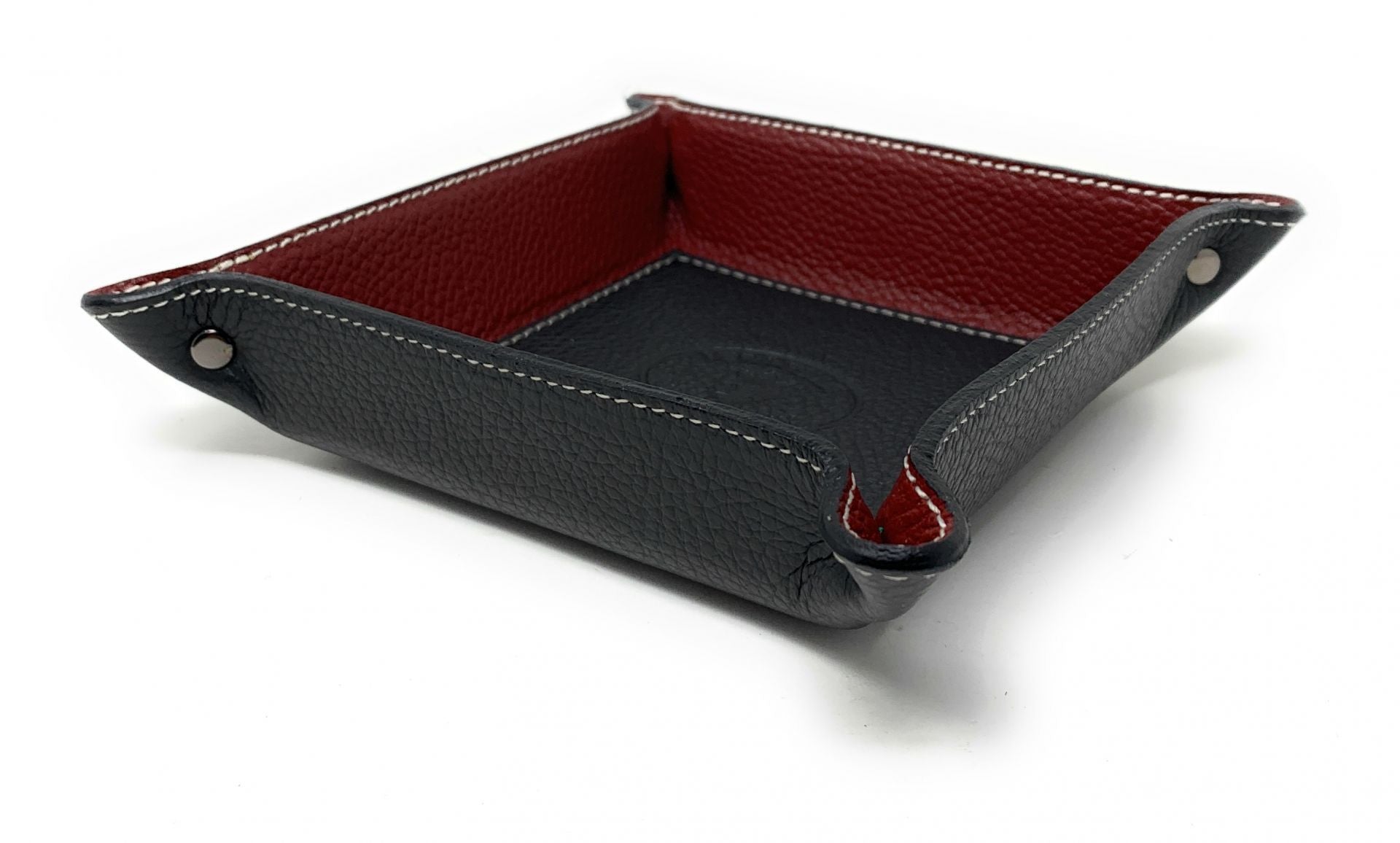 Vide poche en cuir SQUARE Noir