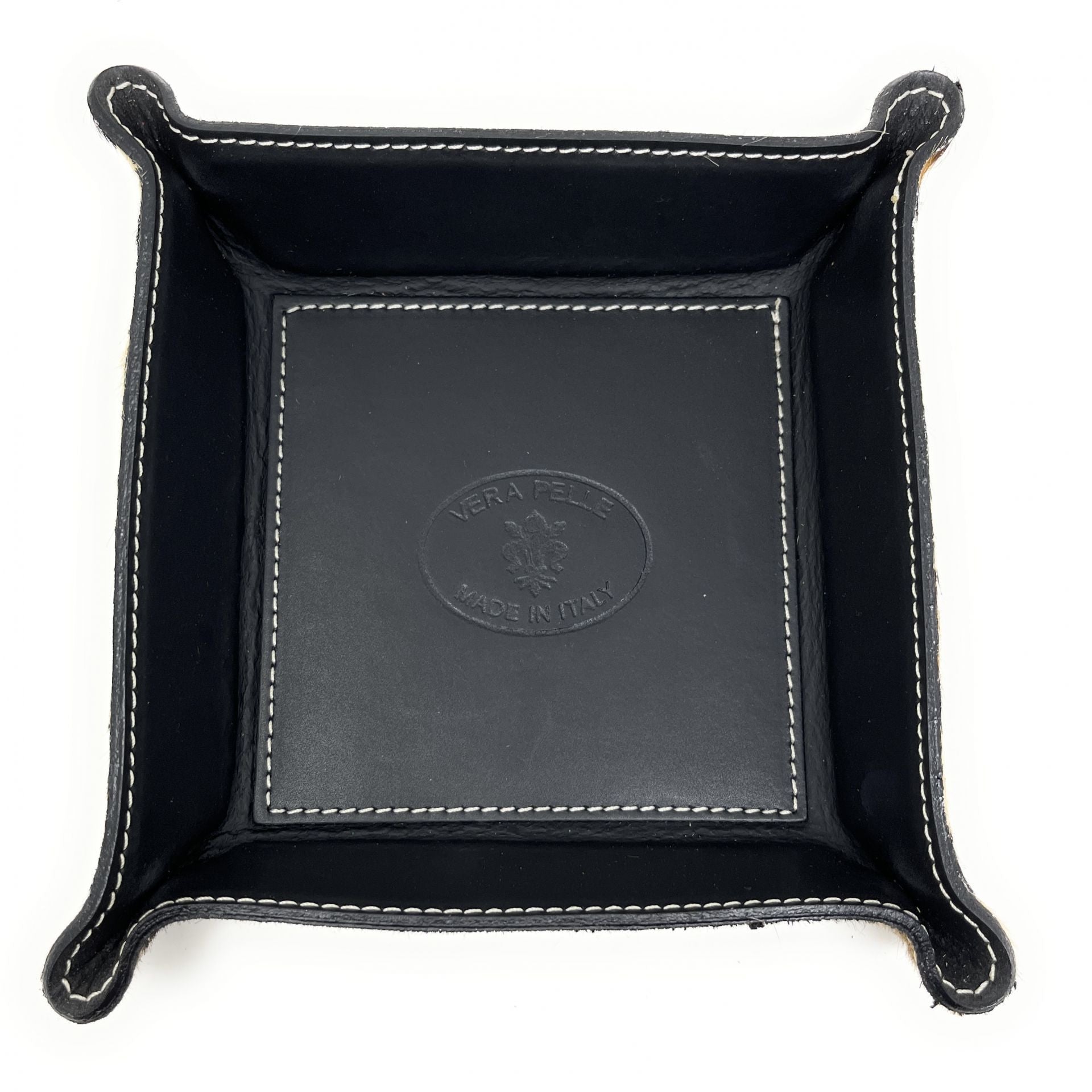 Vide poche en cuir SQUARE Léopard