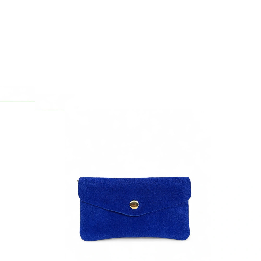 Pochette porte-monnaie en daim COMPO SUEDE Bleu roi