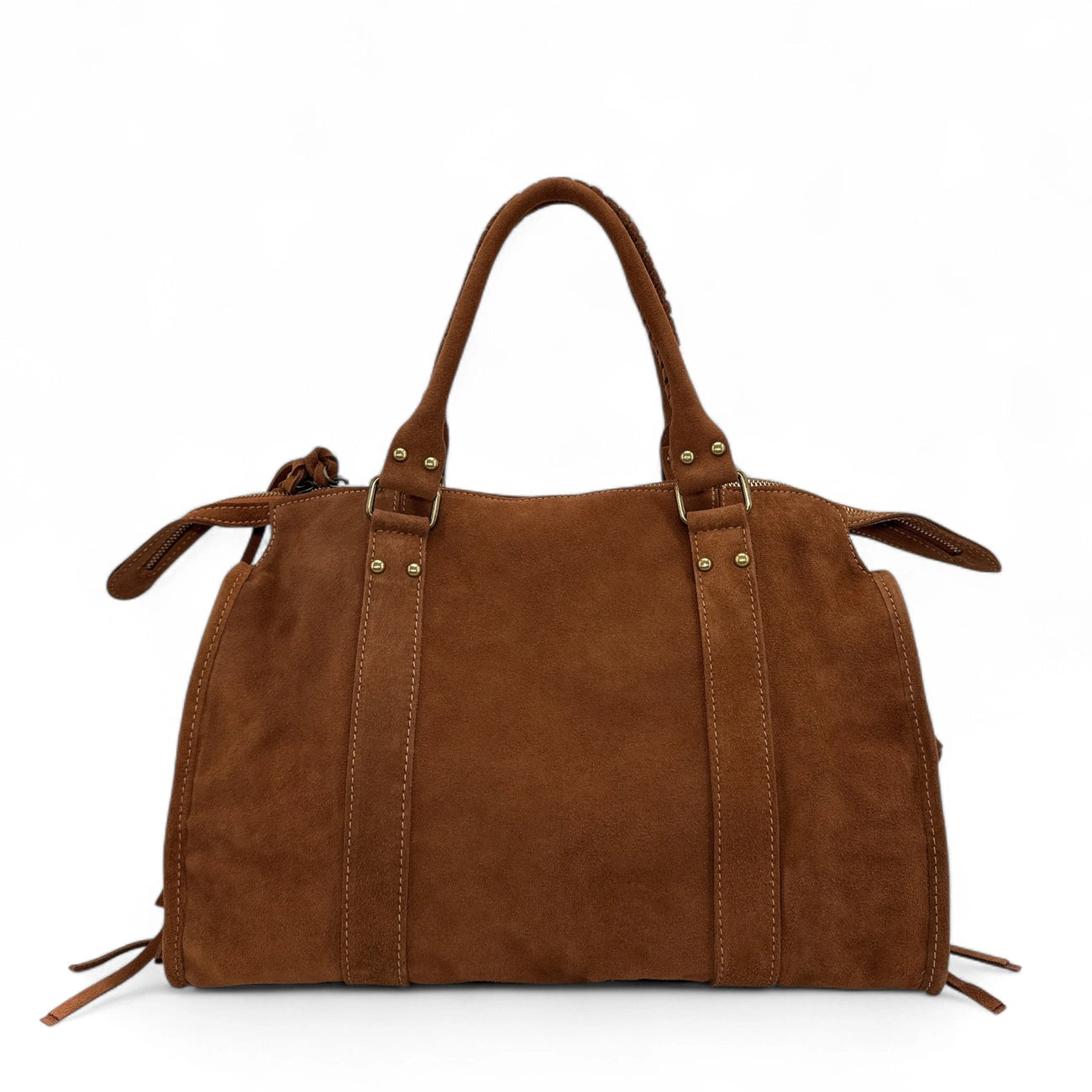 Sac à main en daim STORM SUEDE Cannelle