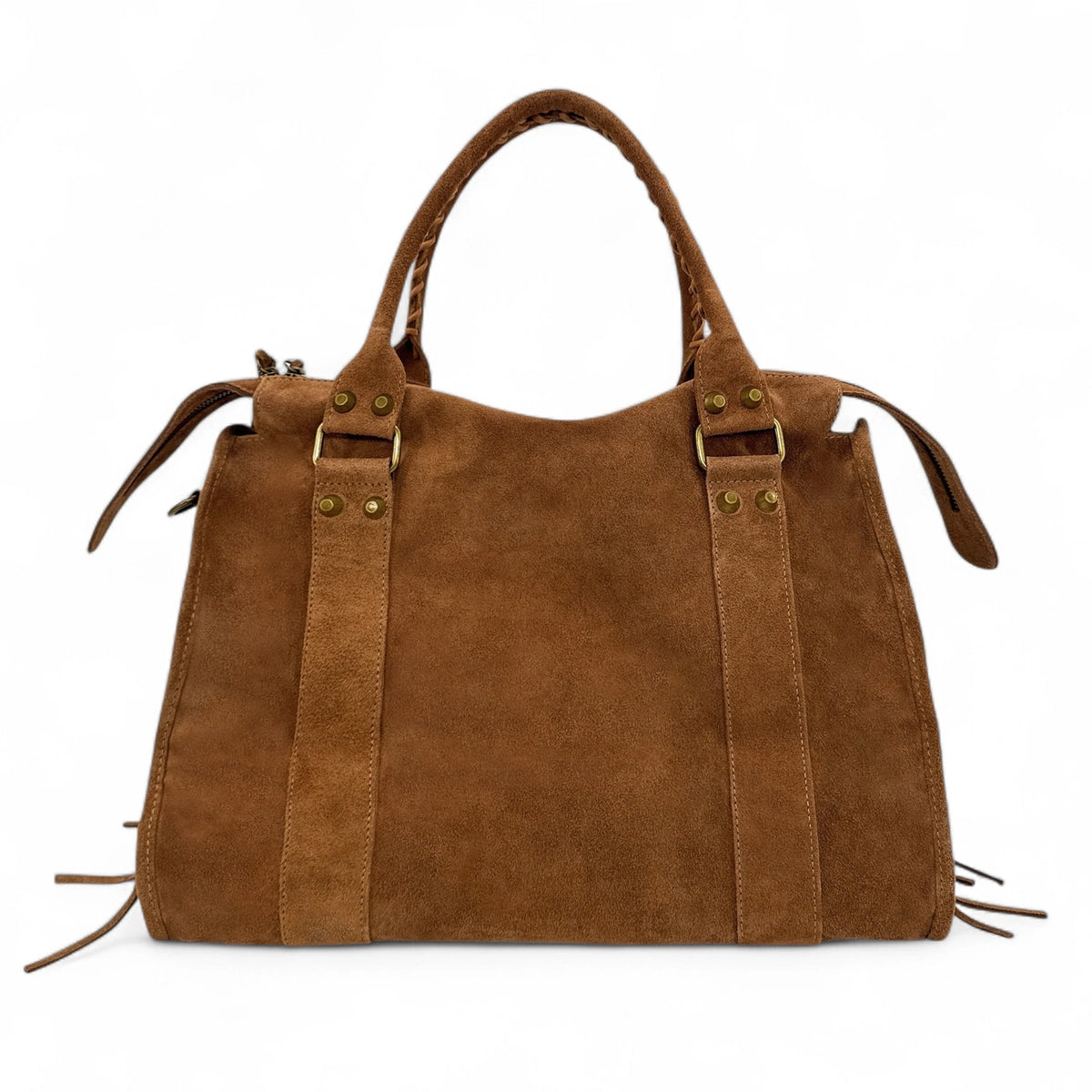 Bolso grande de ante STORM SUEDE XL camel oscuro