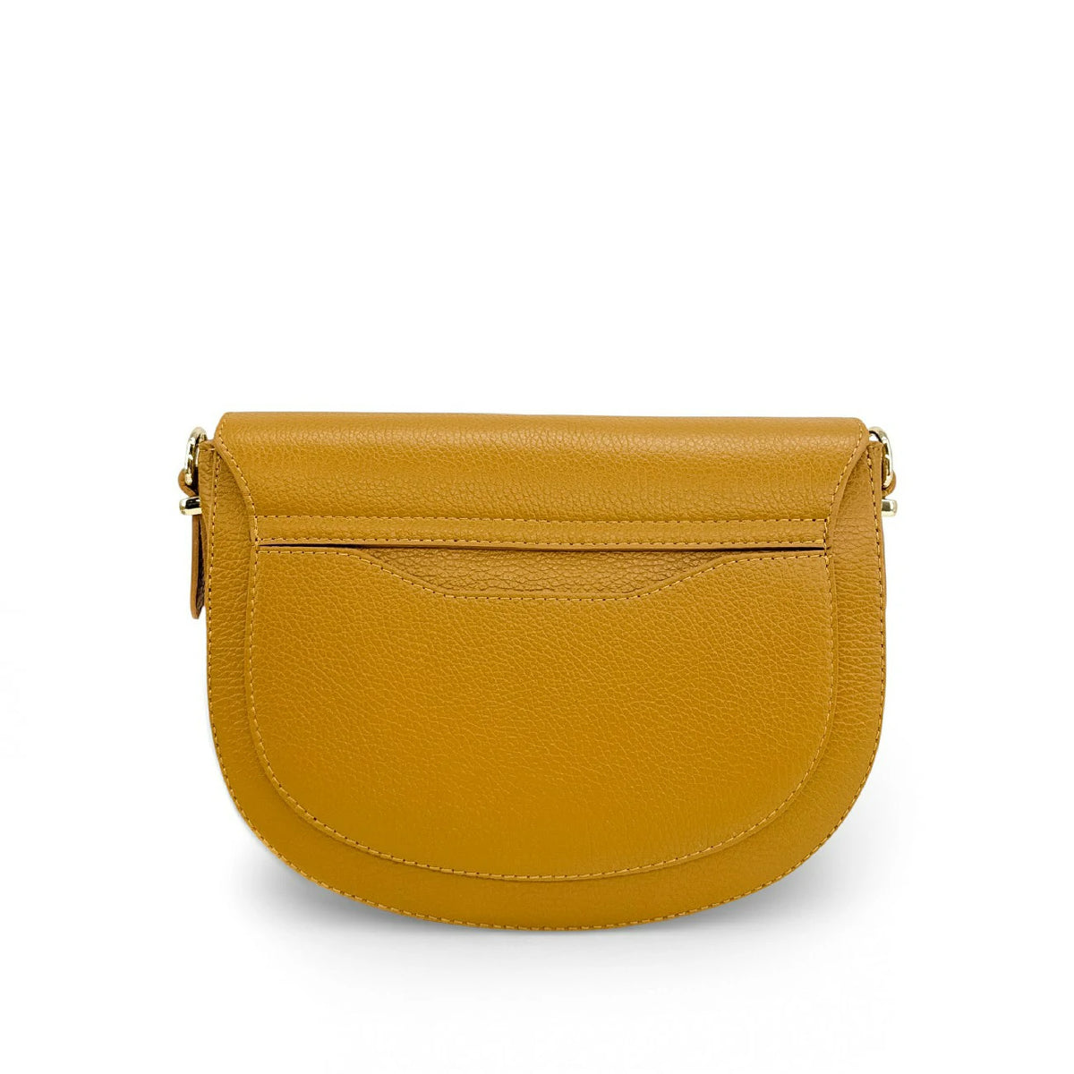 Crossbody-Tasche aus genarbtem Leder MASINA Senfgelb