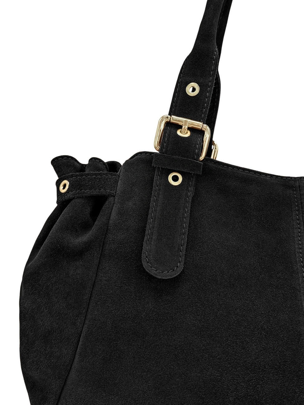 Bolso bowling de ante NEW PRINCESS SUEDE XL Negro