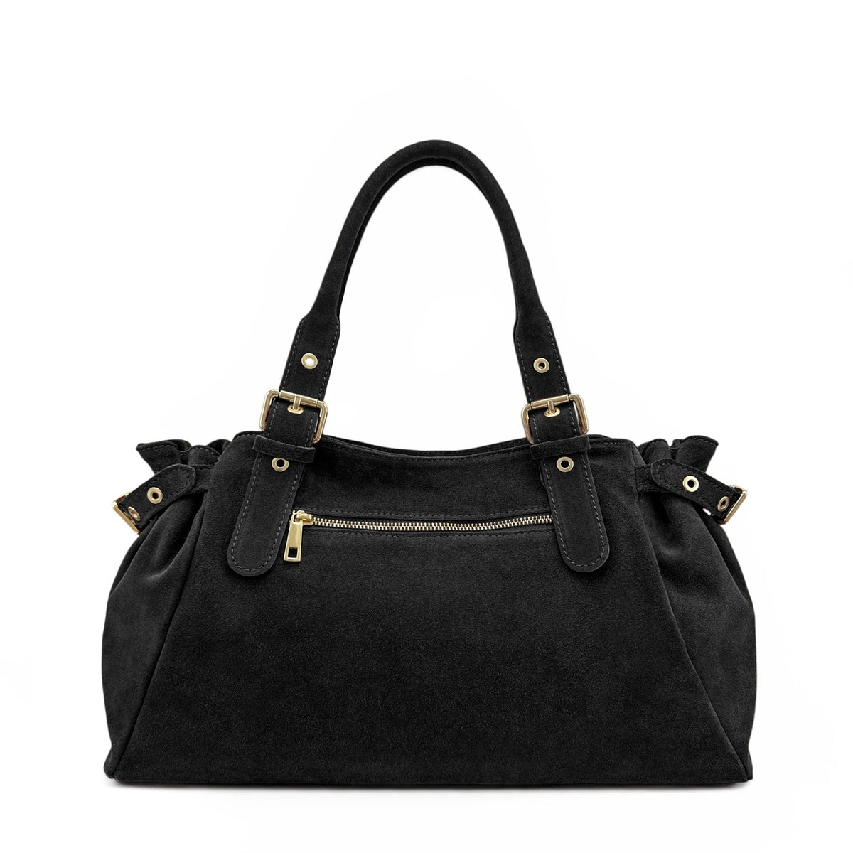 Bolso bowling de ante NEW PRINCESS SUEDE XL Negro