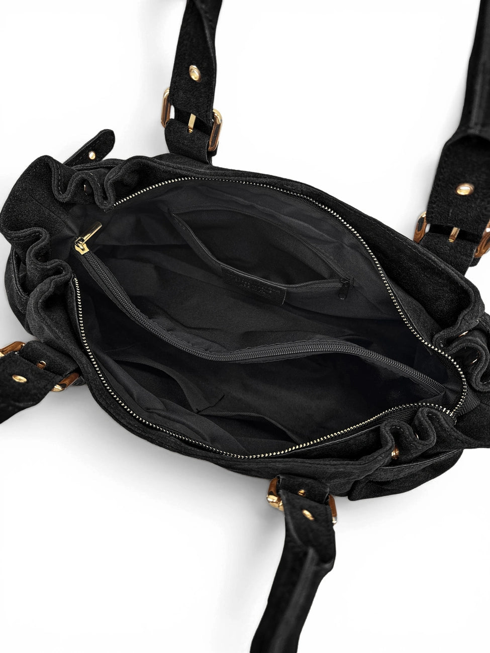 Bolso bowling de ante NEW PRINCESS SUEDE XL Negro