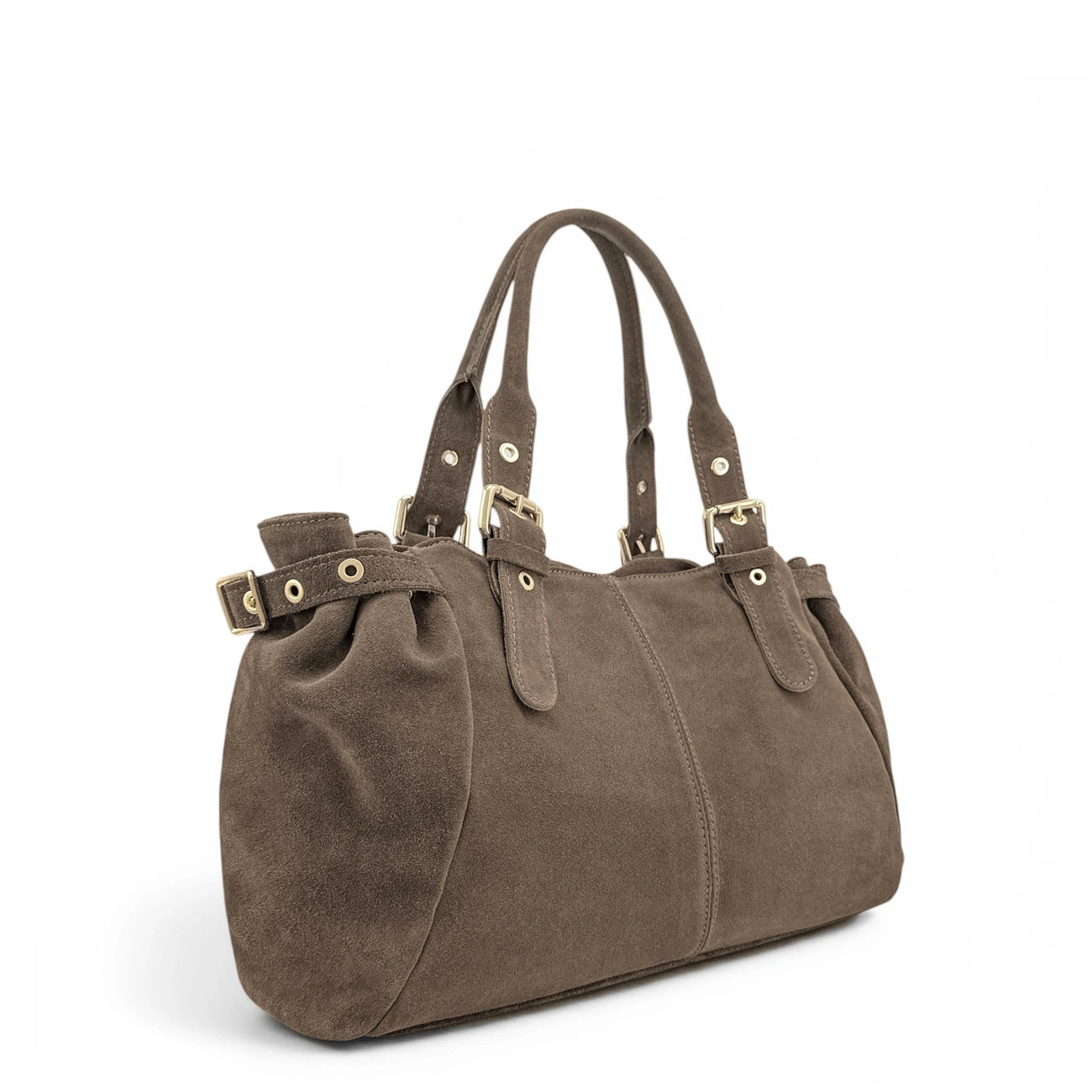 Borsa da bowling daim PRINCESSE SUEDE XL Dark Taupe