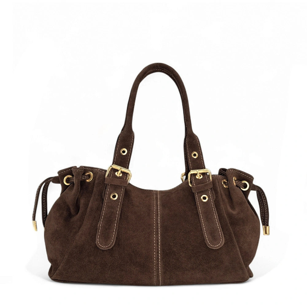 Borsa da bowling daim PRINCESSE SUEDE Cioccolato
