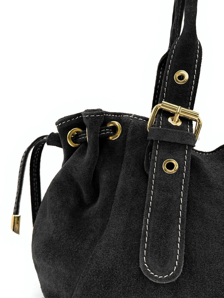 Bolso bowling de ante PRINCESSE SUEDE negro