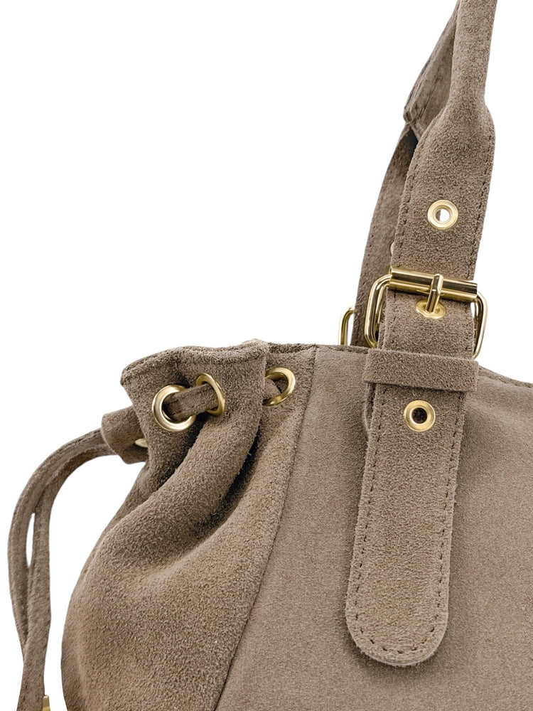 Bolso bowling de ante PRINCESSE SUEDE Topo