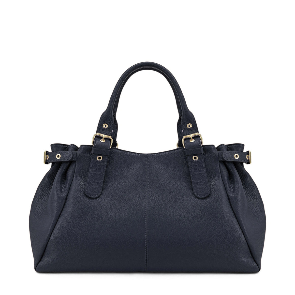 Borsa bowling in pelle martellata NEW PRINCESS XL Blu navy
