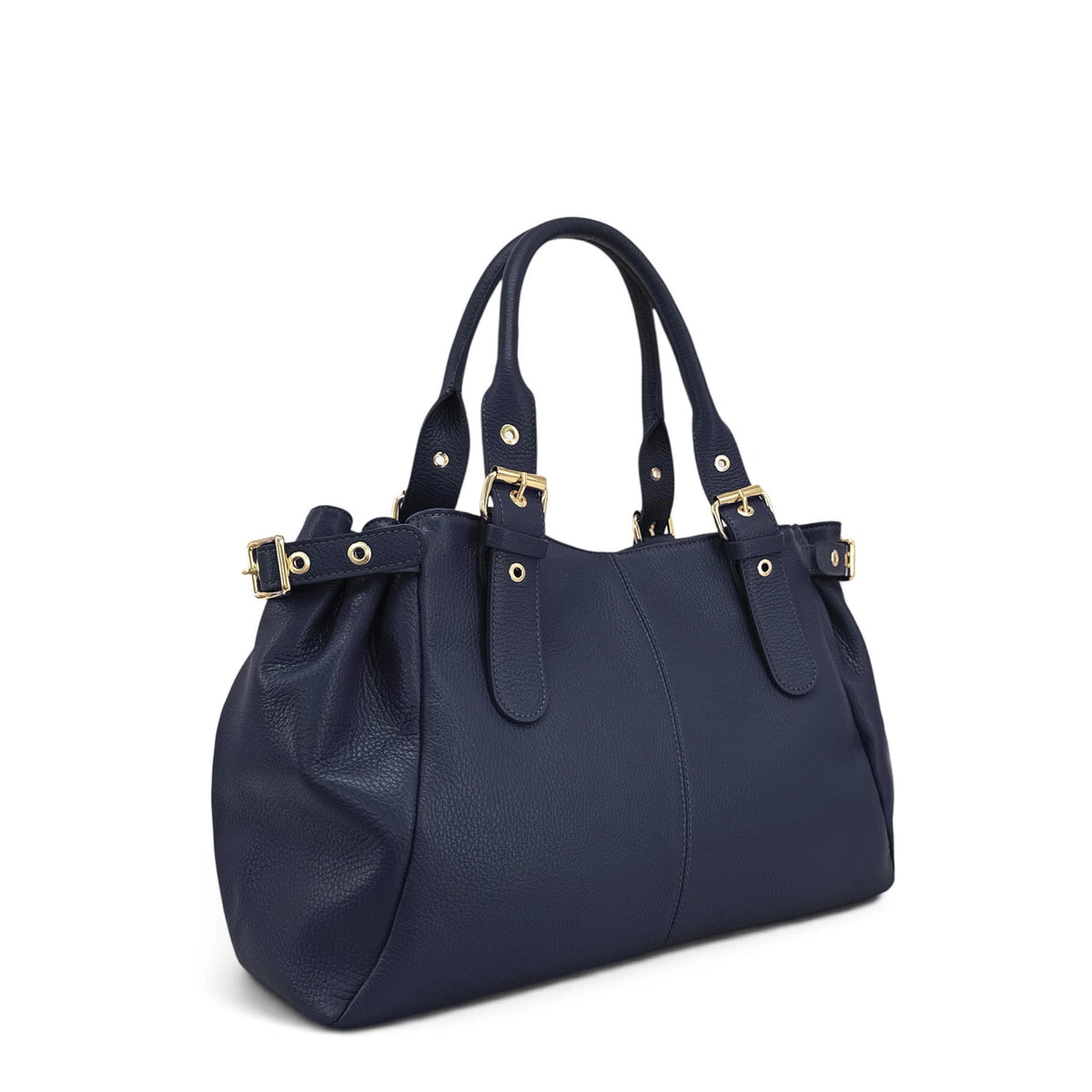 Borsa bowling in pelle martellata NEW PRINCESS XL Blu navy