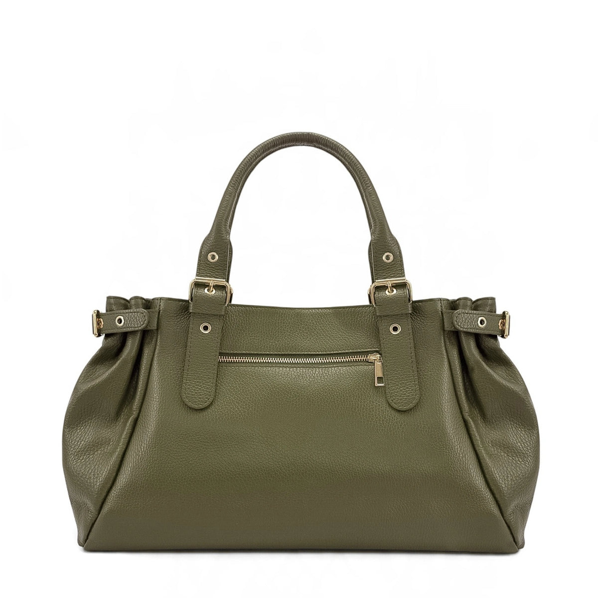 Sac bowling en cuir grainé NEW PRINCESS XL Vert kaki