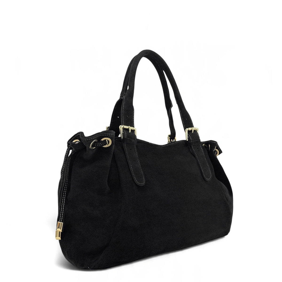 Sac bowling en daim PRINCESSE SUEDE XL Noir