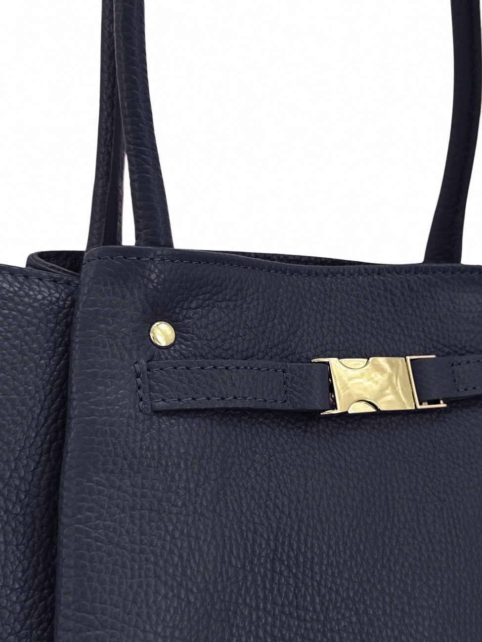 Bolso tote de piel granulada CAMPUS Marrón chocolate