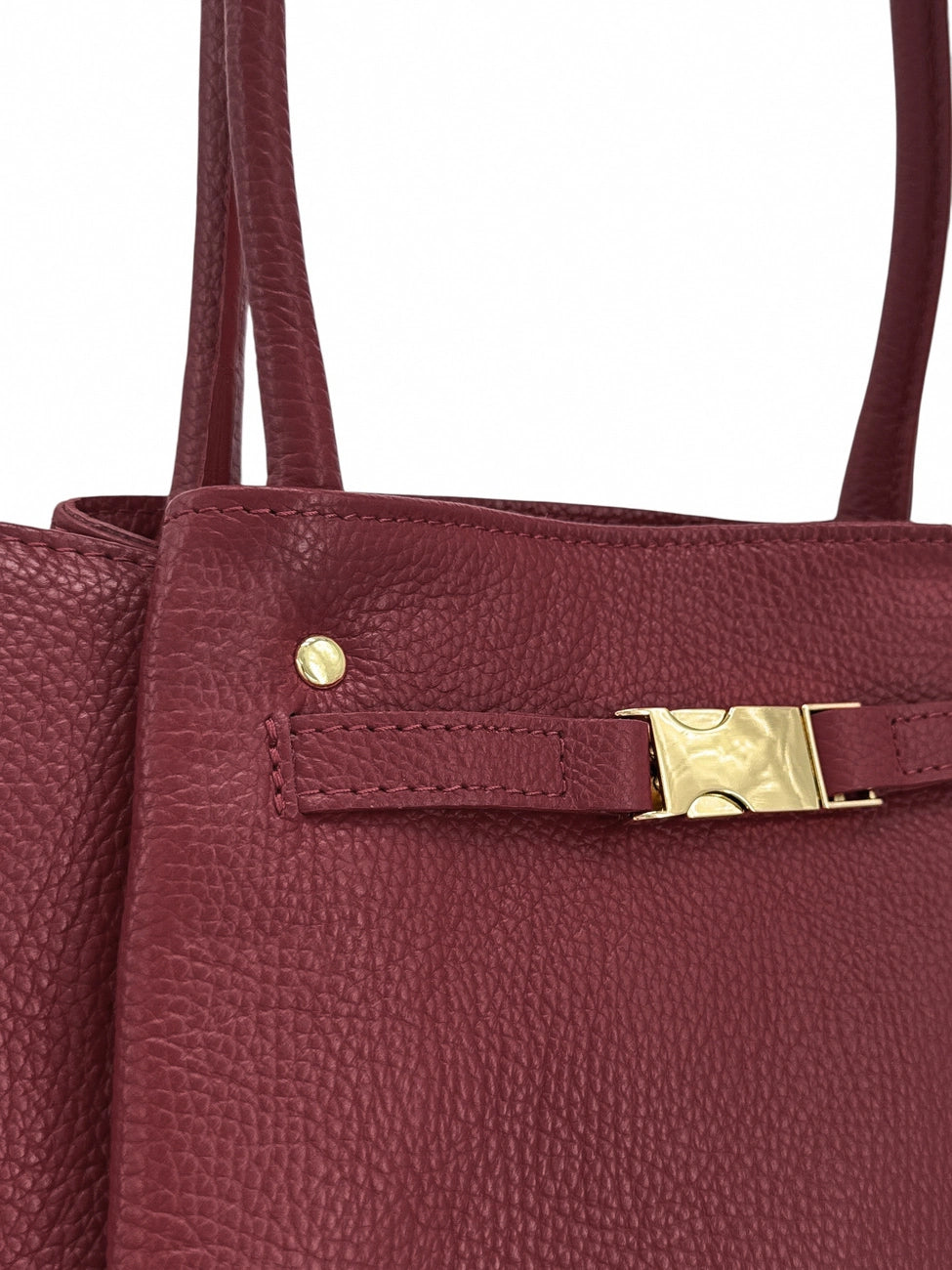 Bolso tote de piel granulada CAMPUS Marrón chocolate