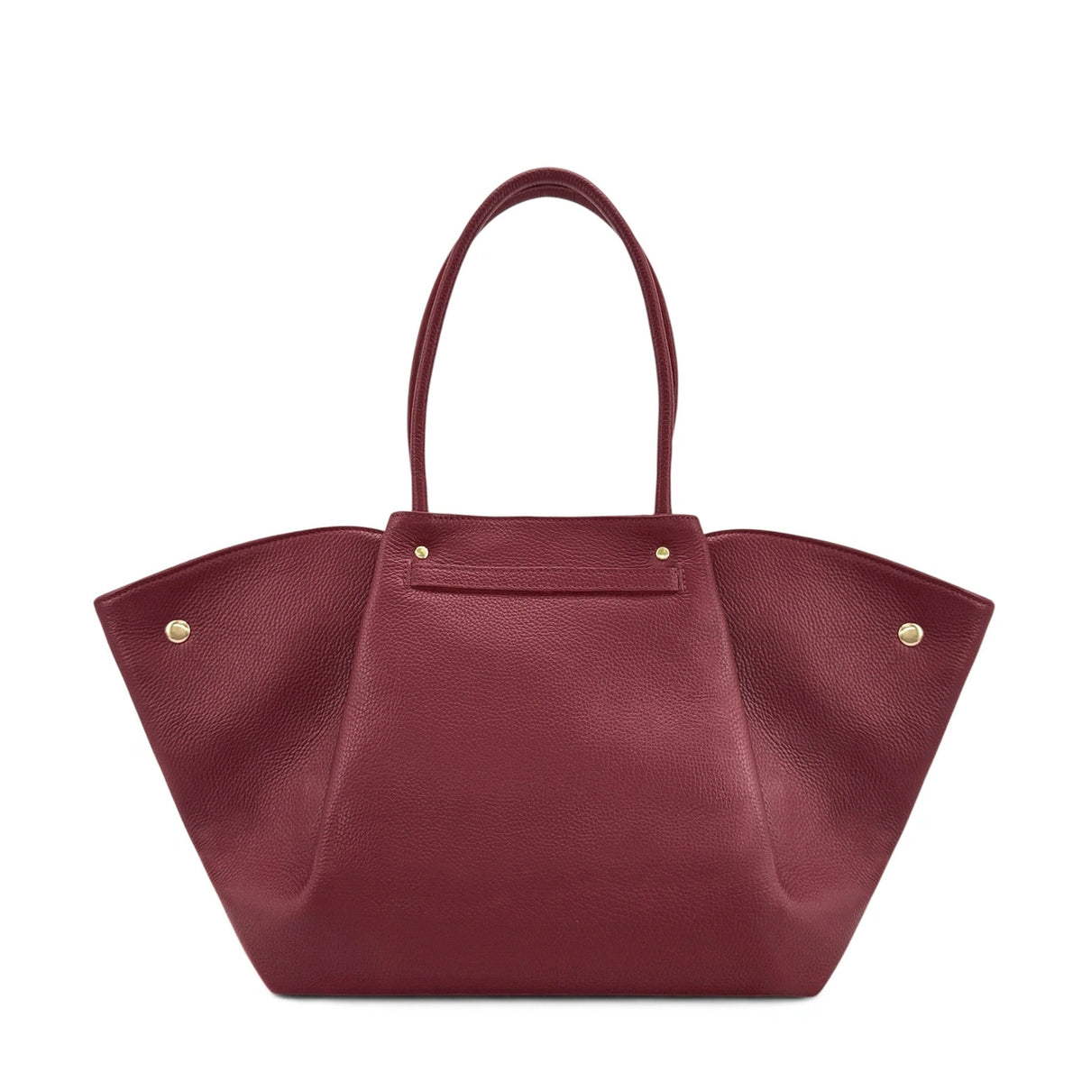 Bolso tote de piel granulada CAMPUS Marrón chocolate