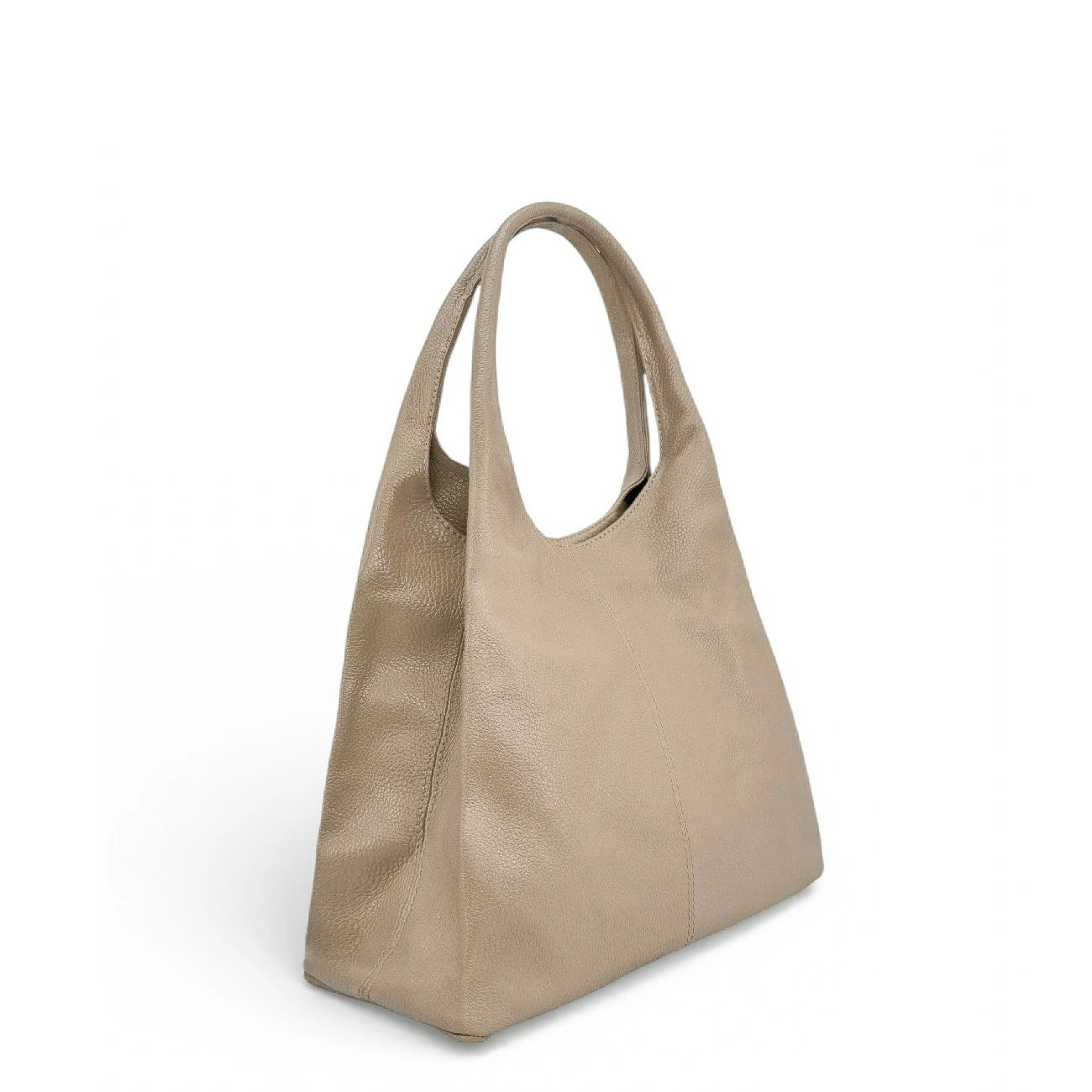 Borsa a tracolla in pelle grana BOSTON Mole scura