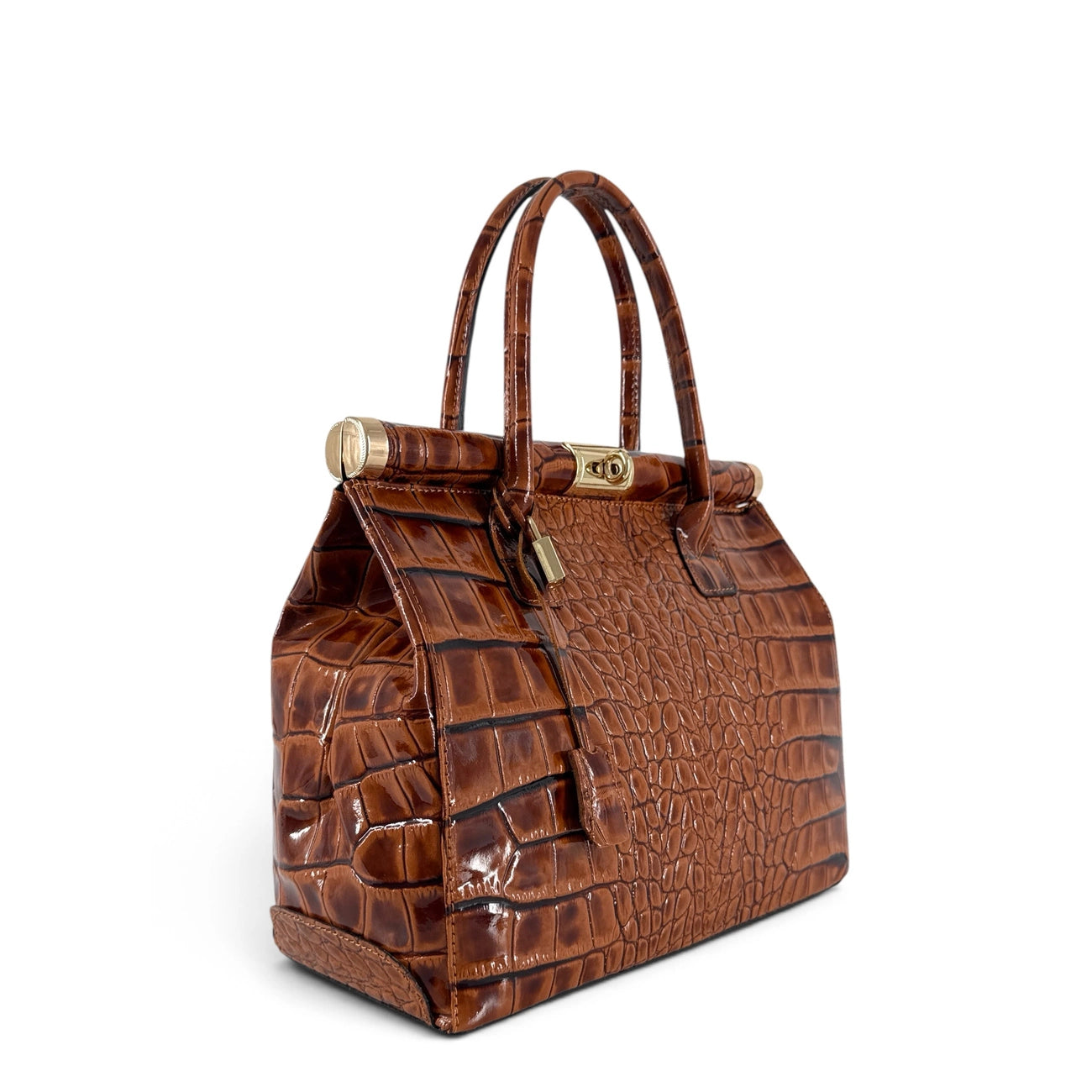 Borsa di lana accogliente e borsa in pelle TWIGGY Royal Blue