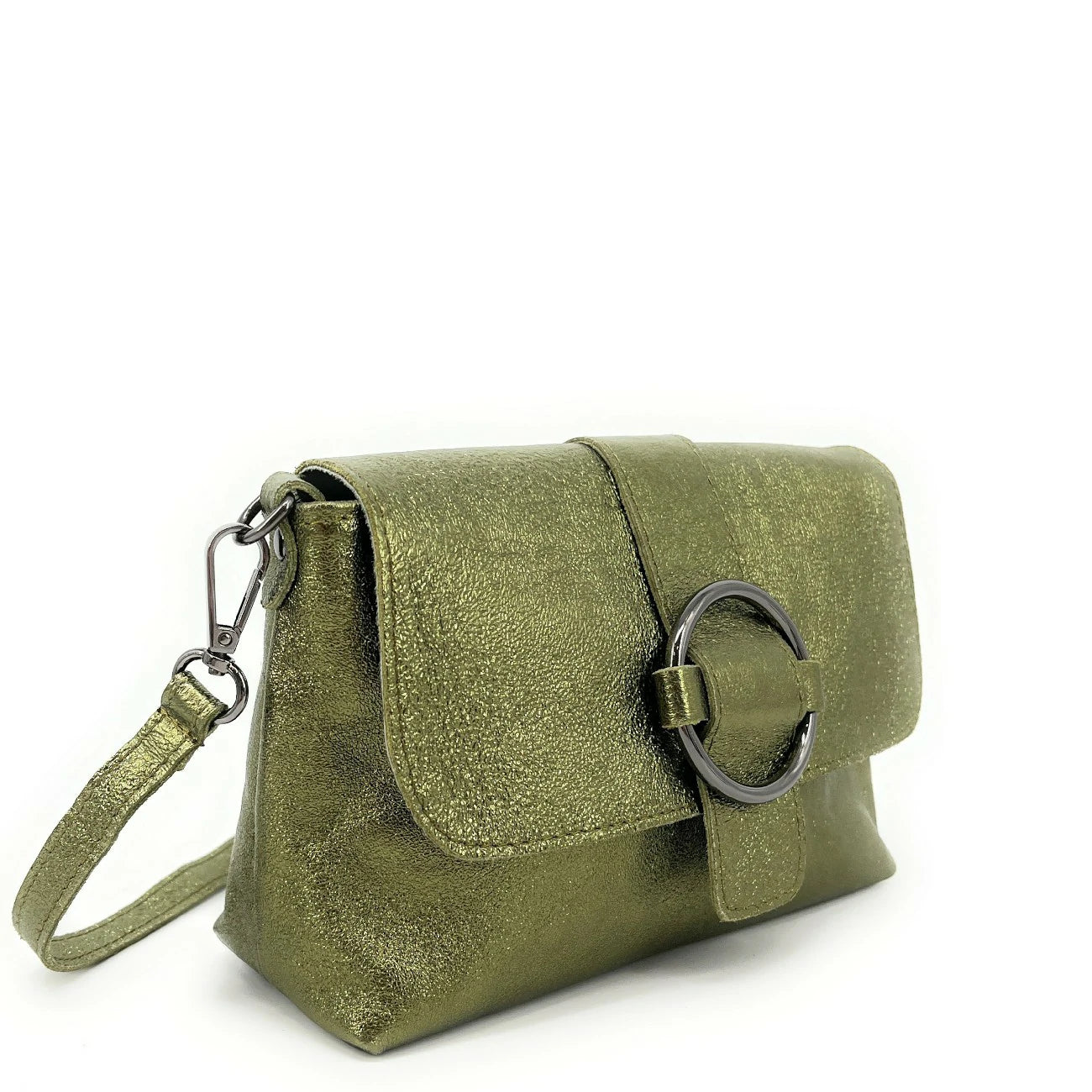 Mini bolso de cuero irismi VERONE Caqui irismi