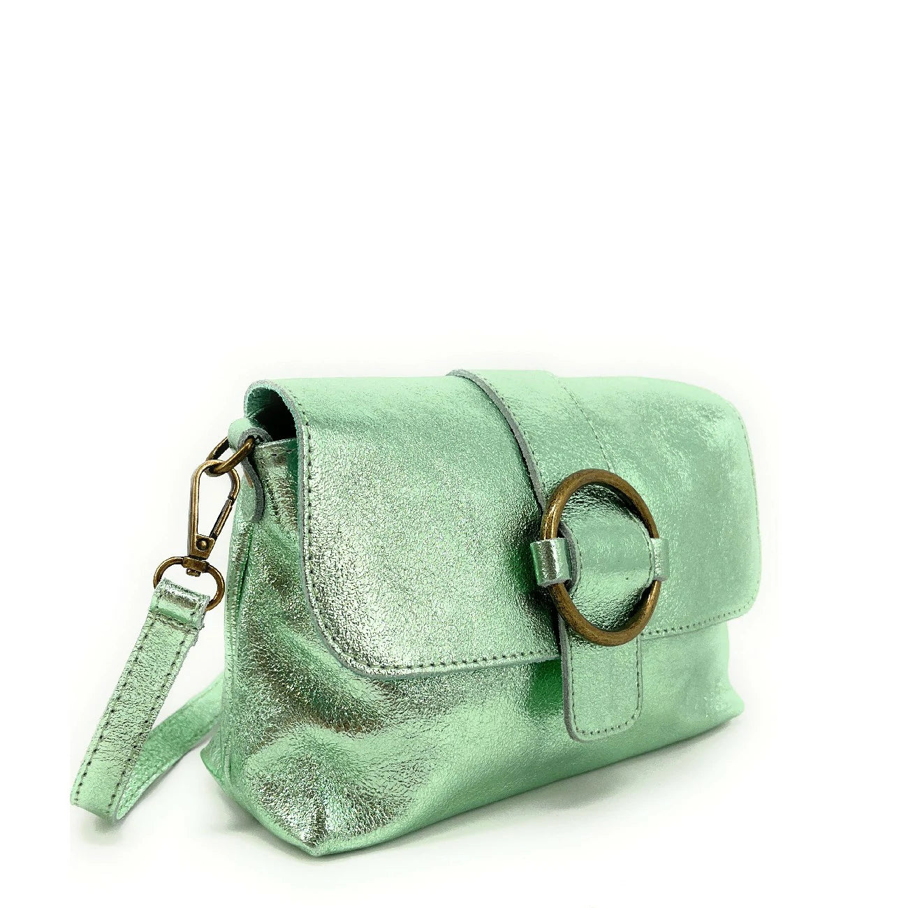 Mini bolso de cuero irismi VERONE Menta Frosty
