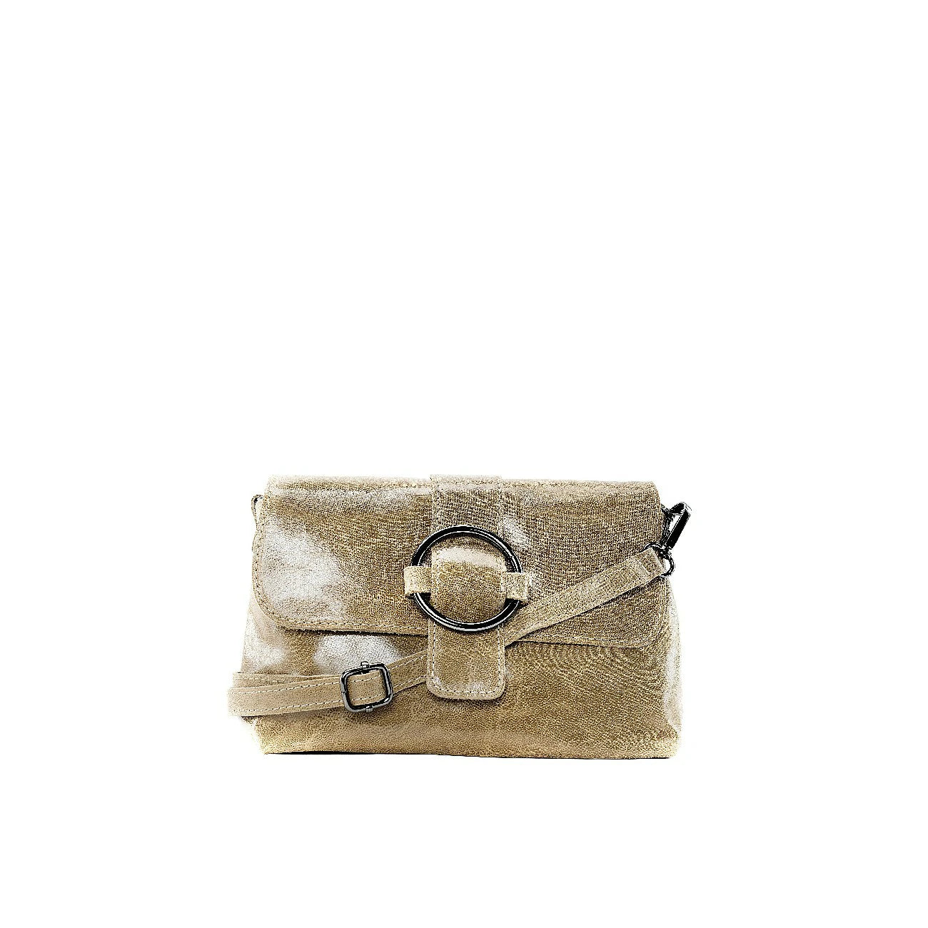 Mini sac en cuir lisse VERONE Taupe