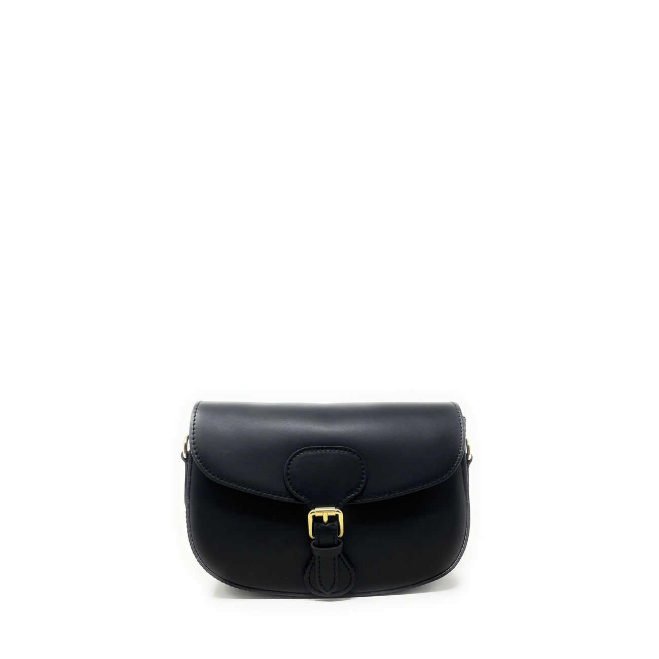 Bolso bandolera de piel lisa MADDY Negro