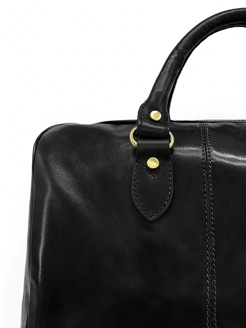 Reisetasche aus Glattleder ANGKOR Schwarz