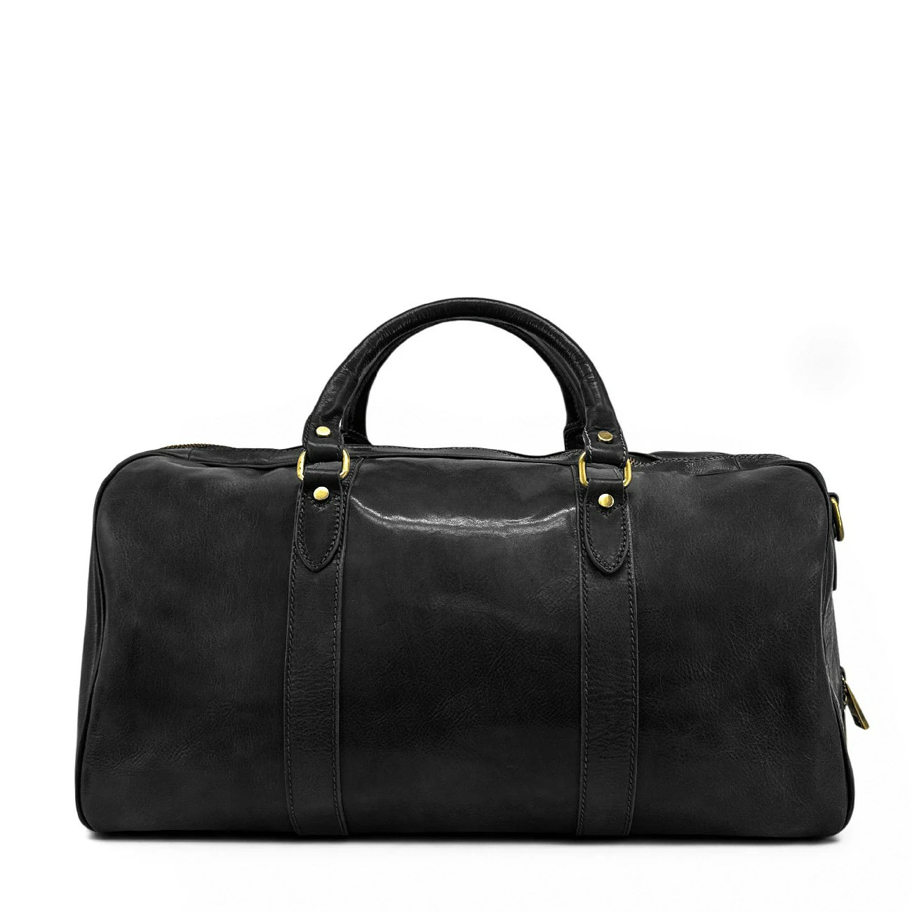 Smooth leather travel bag KALAHARI Noir